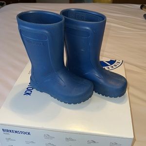 Birkenstock rain boots.